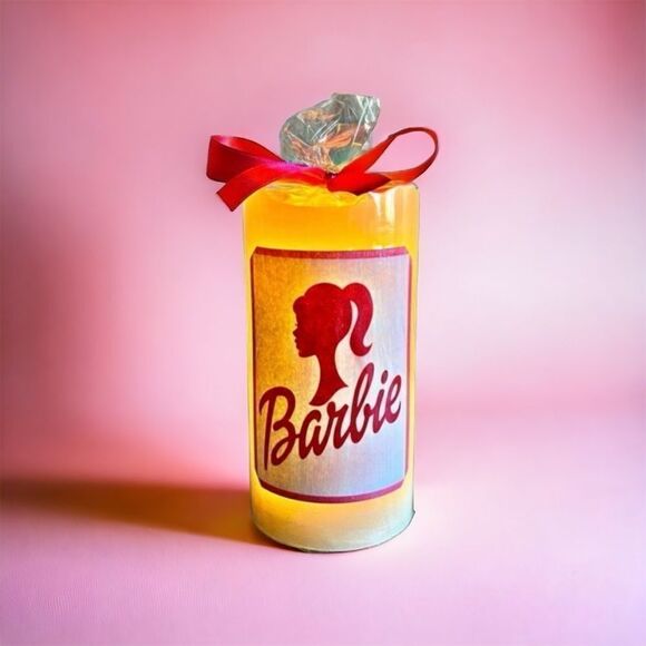 NWOT. Barbie Flameless Battery Operated Candle. Barbie Fan will Love their Gift! - Picture 1 of 6